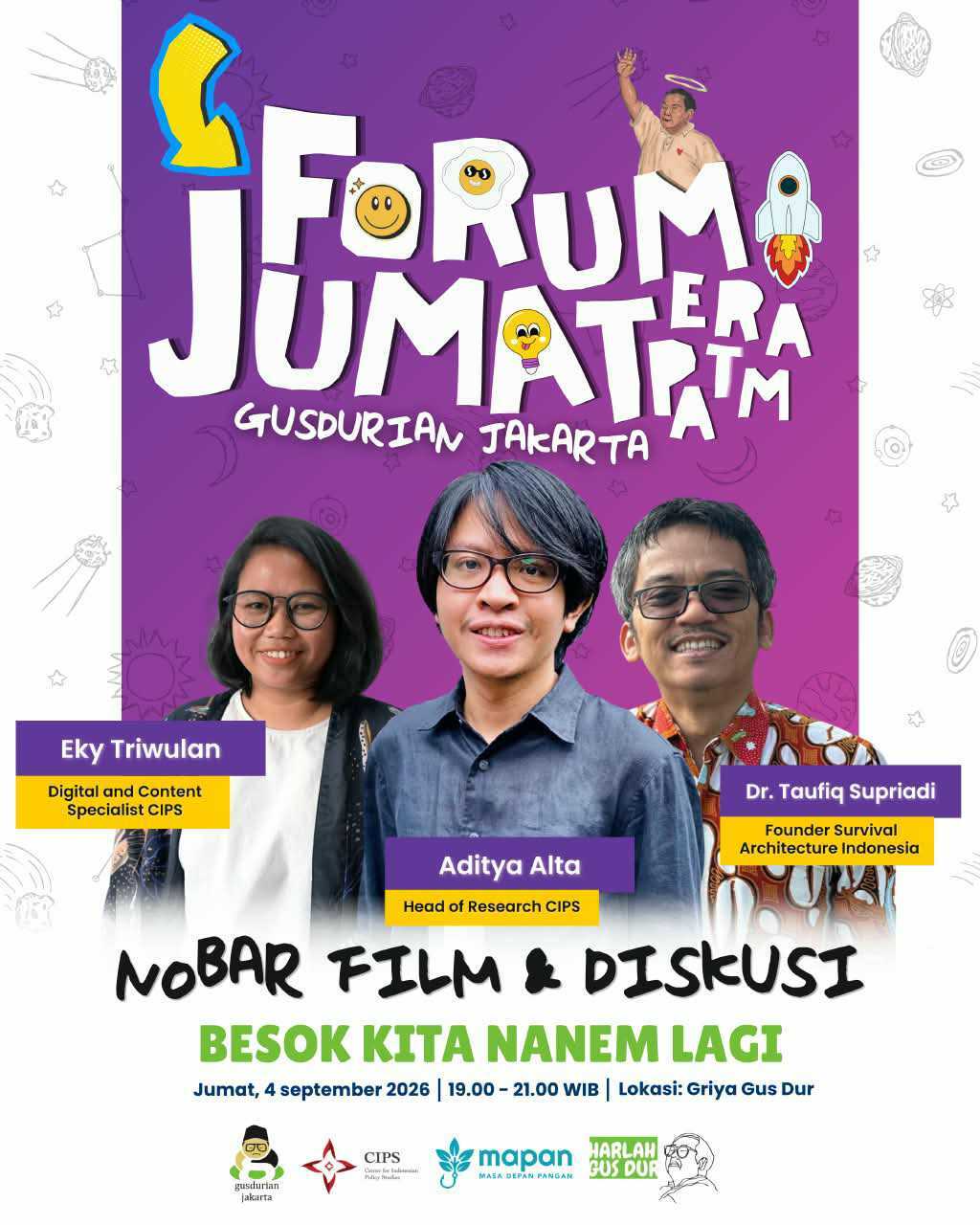 Forum Jumat Pertama: Nobar & Diskusi Film Besok Kita Nanem Lagi