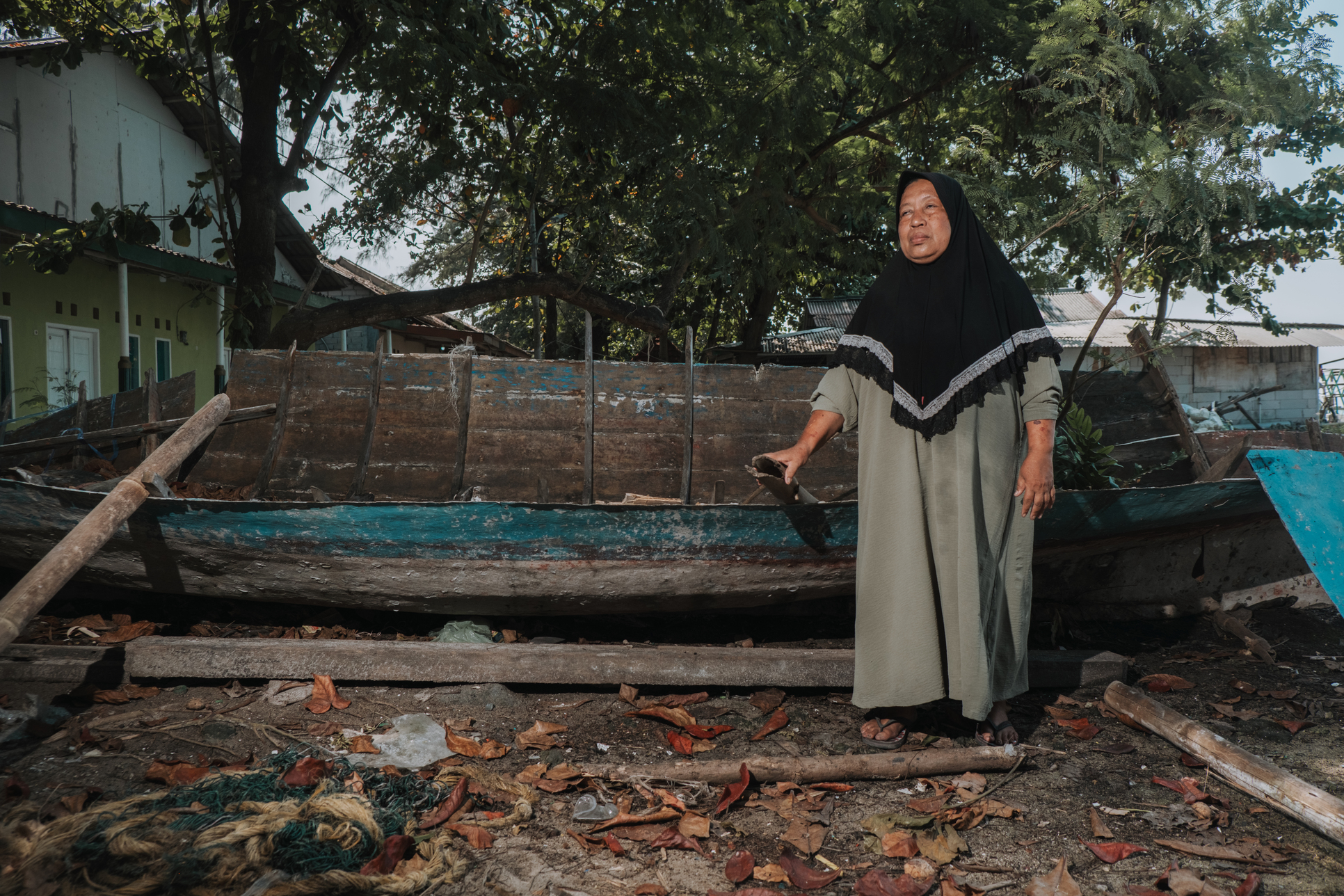 Peninggalan kapal milik suaminya yang meninggal beberapa tahun lalu